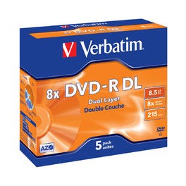 DVD-R DL 8.5GB 8X 5PK