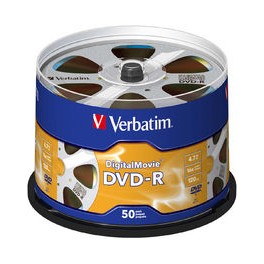 DVD-R 4.7GB 16X Digital Movie 50Pk Spindle