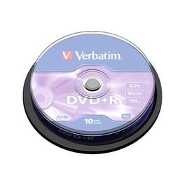 DVD+R 4.7GB 16X 10Pk Spindle