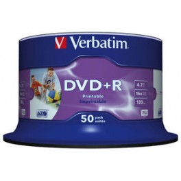 DVD+R 4.7GB 16X IJP HUB 50Pk Spindle