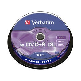 DVD+R DL 8.5GB 10Pk Spindle 8x